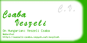 csaba veszeli business card